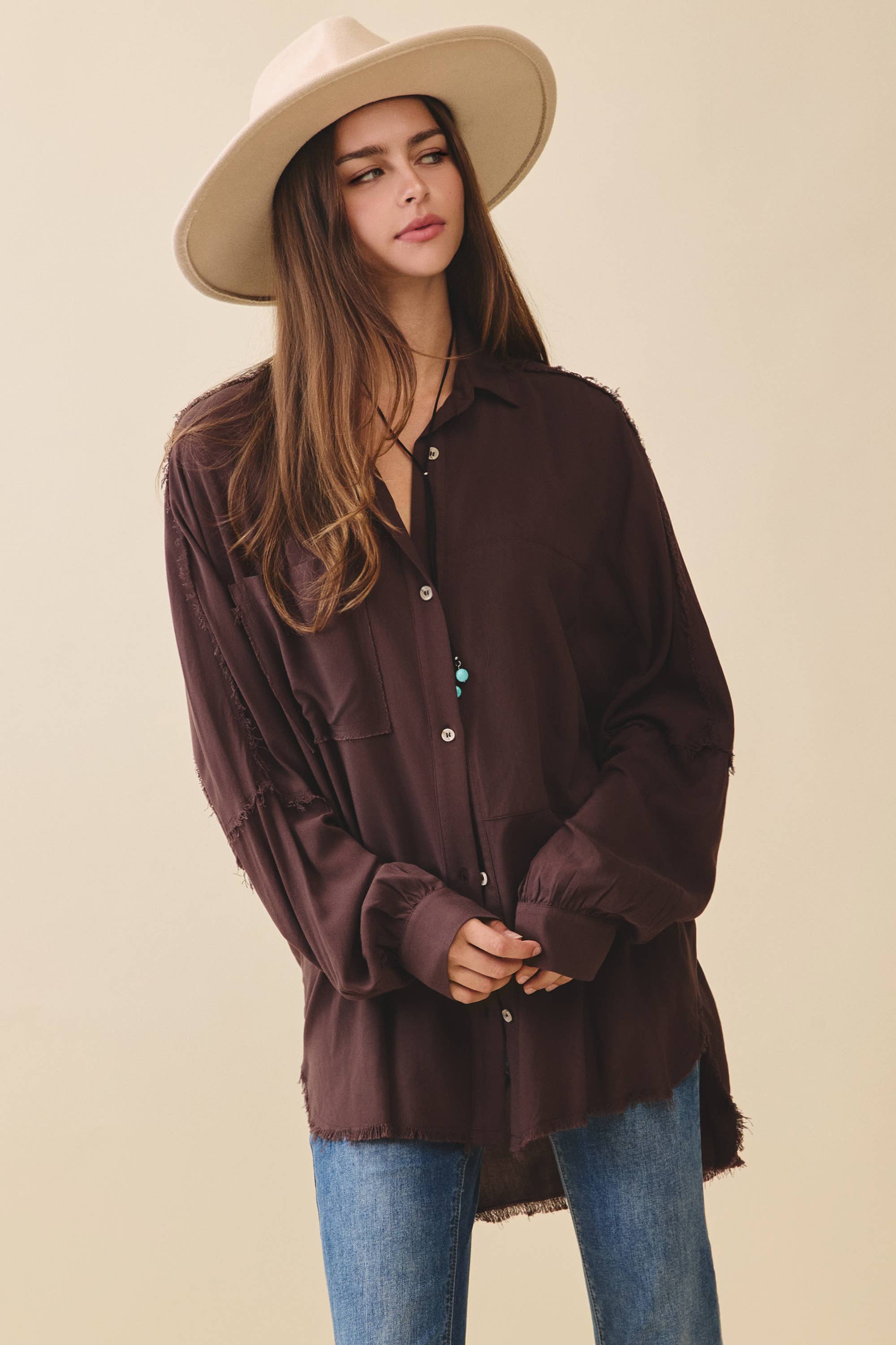 AEMI + CO - Wholesale Button Down Shirt - Women's - 879AK Delilah Shirt13