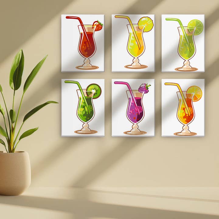 Kit Mini Pittura con Numeri Paradise Cooler 6 Pezzi per la vendita all'ingrosso da parte di Paint Your Numbers