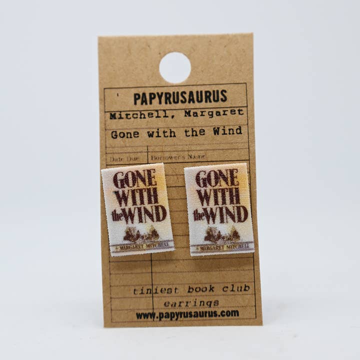 Les plus petites boucles d'oreilles du club de lecture - Autant le vent pour la vente par Papyrusaurus