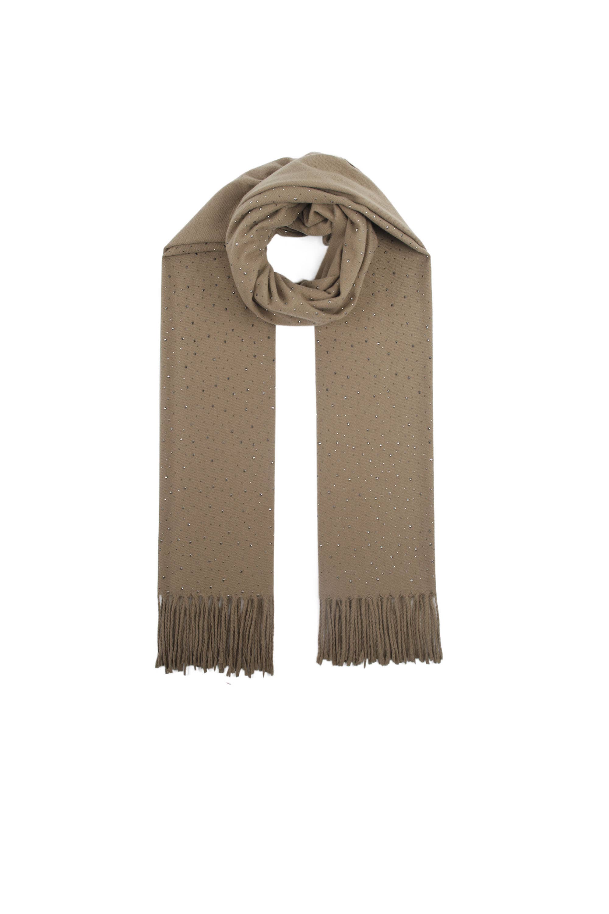 PHANIE MODE - Wholesale Scarf - Women's - E-09300 Scarf with rhinestones and fringes3