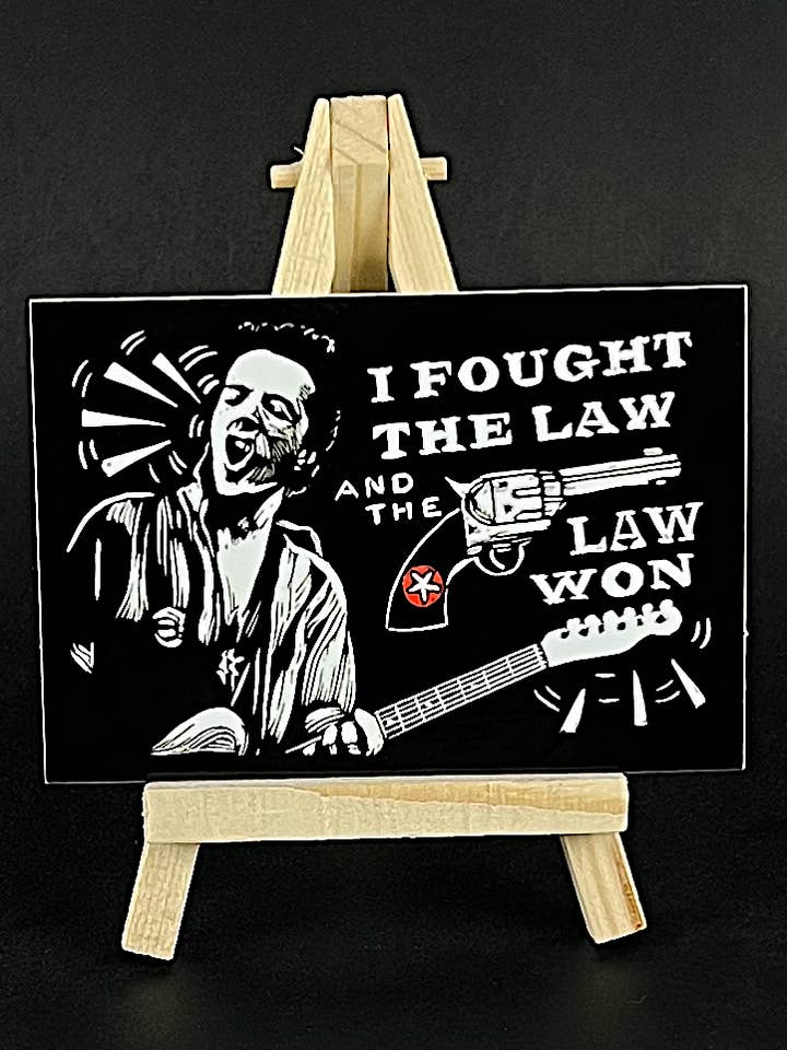 Joe Strummer - Aufkleber für den Großhandel von Pixel Palmer