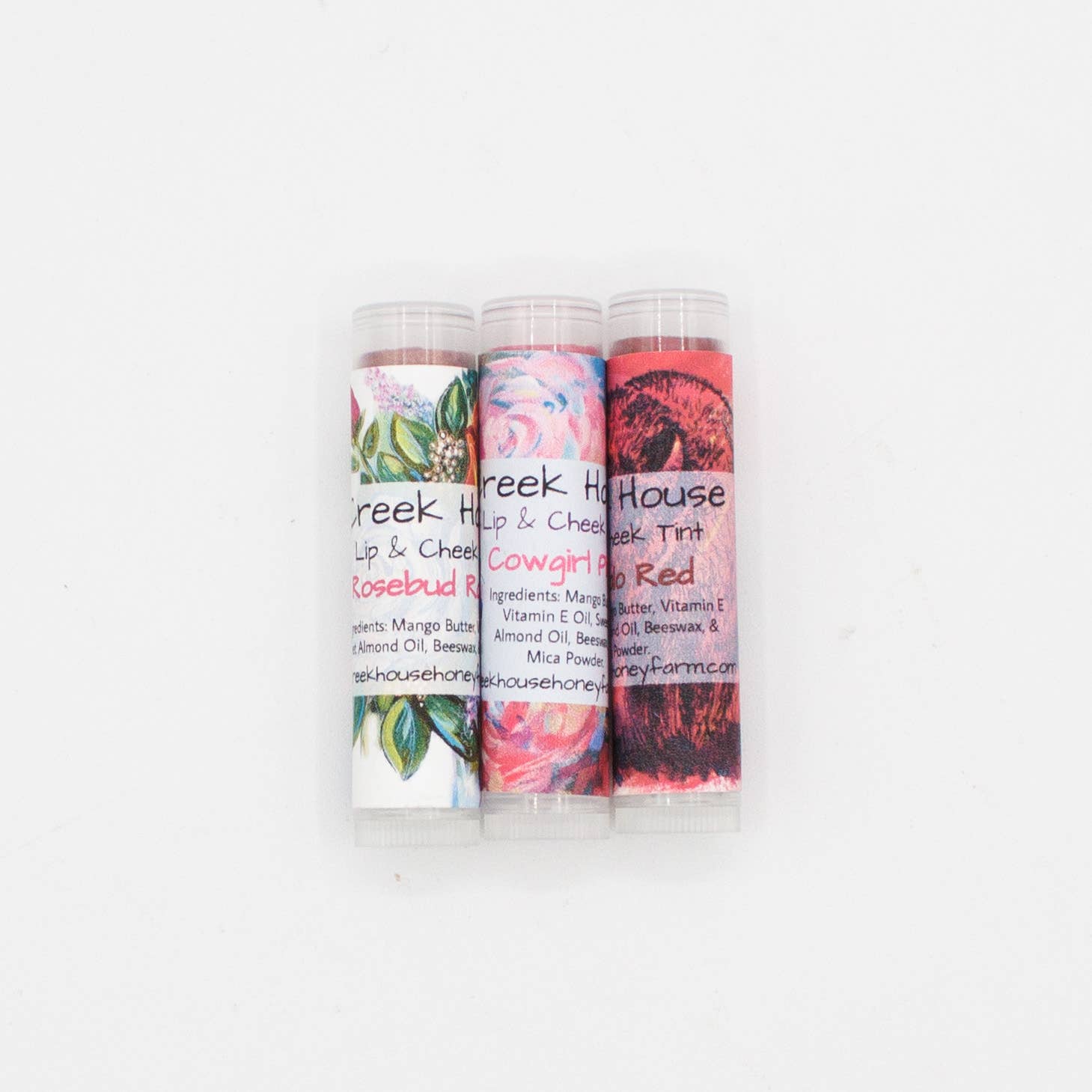 Creek House Honey Farm - Wholesale Lip Balm - Tinted Hydrating Beeswax Lip Balm | Natural Pigments4