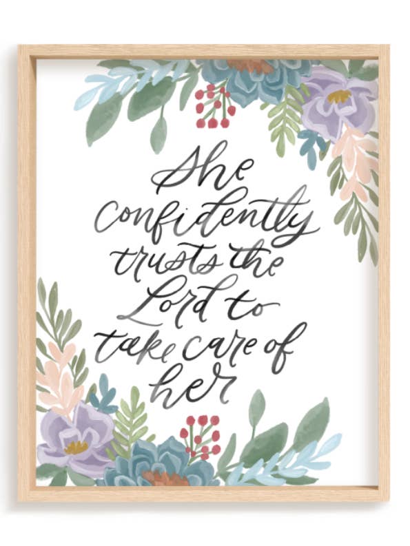 Ela confia com confiança em The Lord Print por atacado de Loveall Design Co.