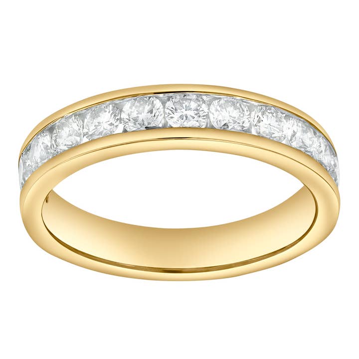 Celvyn 1 Ct 14K Geelgouden Diamanten Band voor wholesale door LuvMyJewelry (LMJ)