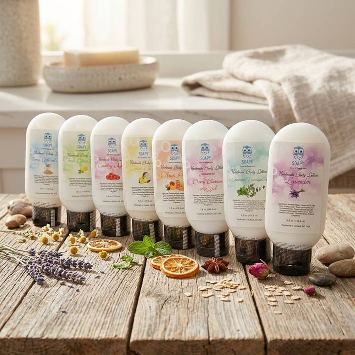 Hydrating Artisan Body Lotion | Fast-Absorbing & Velvety for wholesale by SOAPY Bath and Body Products