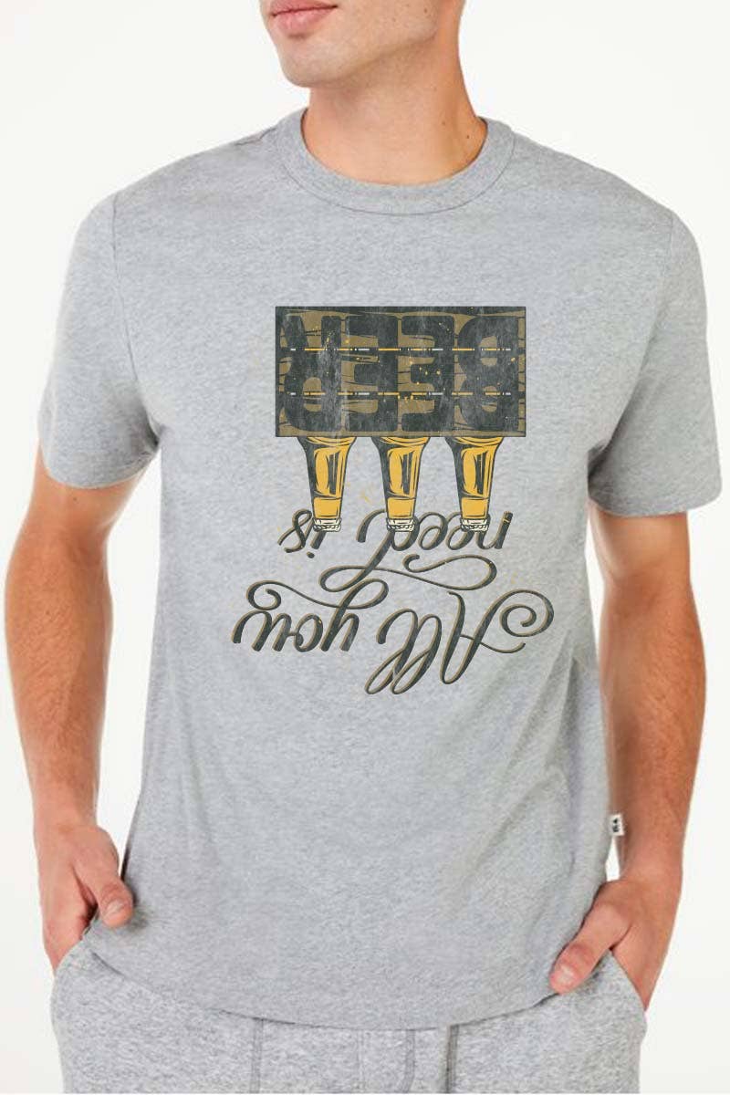 HARANG - Wholesale Screen Printed T-Shirt - Men's - M8107 BEER graphic  tee1