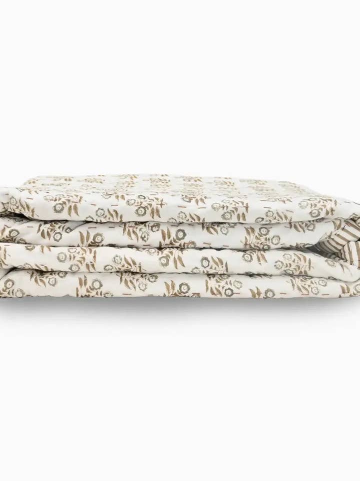 Colcha Estampada à Mão Genevieve por atacado de Thread To Form