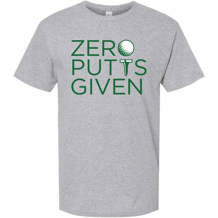 Zero Putts T-Shirt for wholesale by Jailbird Designs