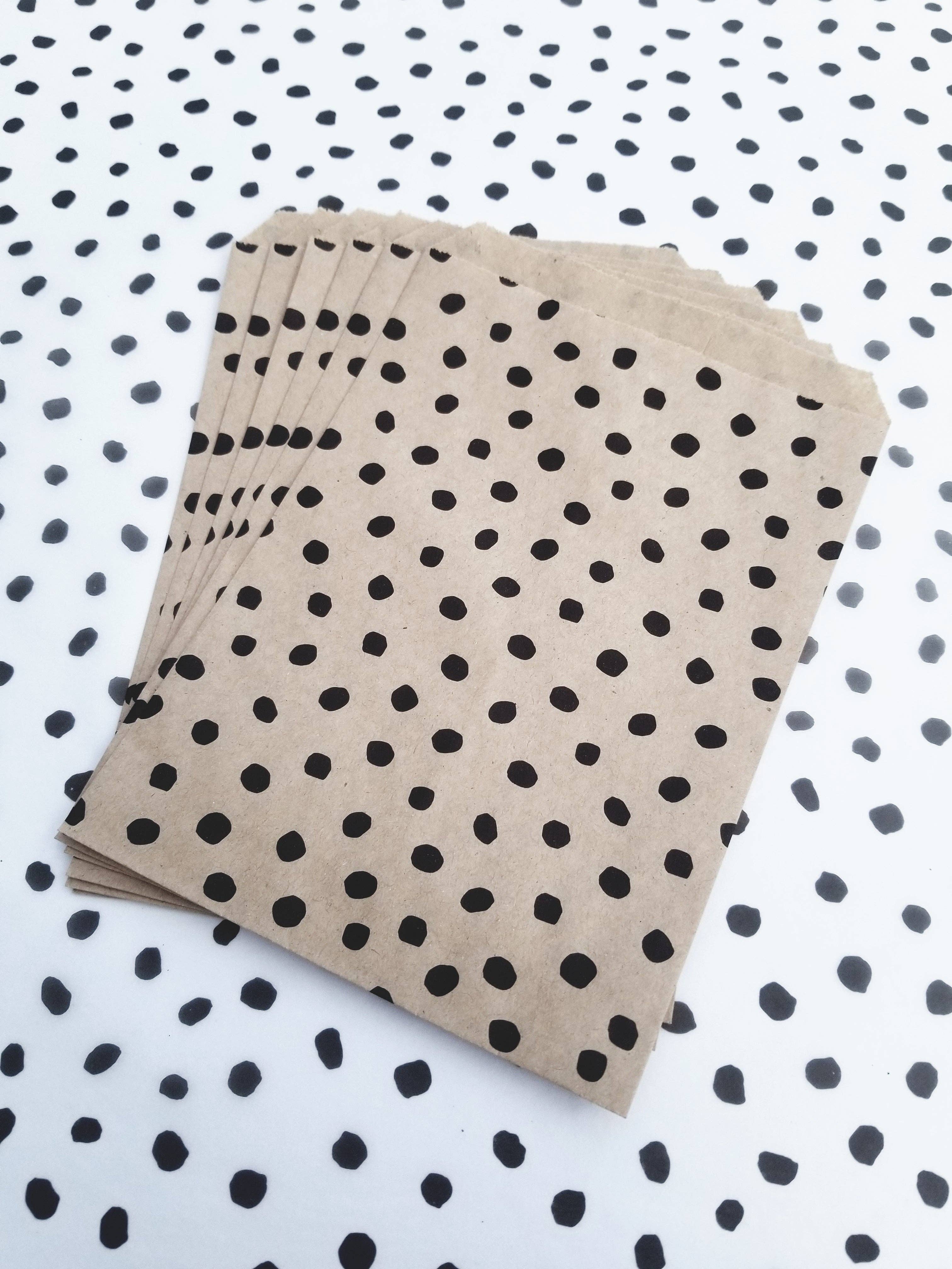 Tissue & Tape - Wholesale Gift Bag - Polka dot brown paper bags | Eco-friendly & Recyclable5