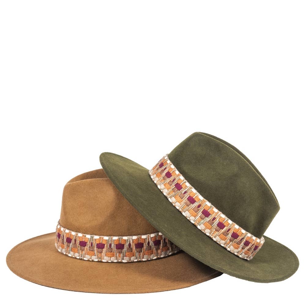 TRAVAUX EN COURS... - Wholesale Fedora - Unisex - WIDE BRIM HAT - ethnic band11