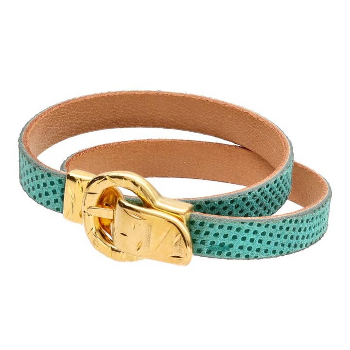 Lederarmband mit Schnalle für den Großhandel von Las Joyas de Amanda