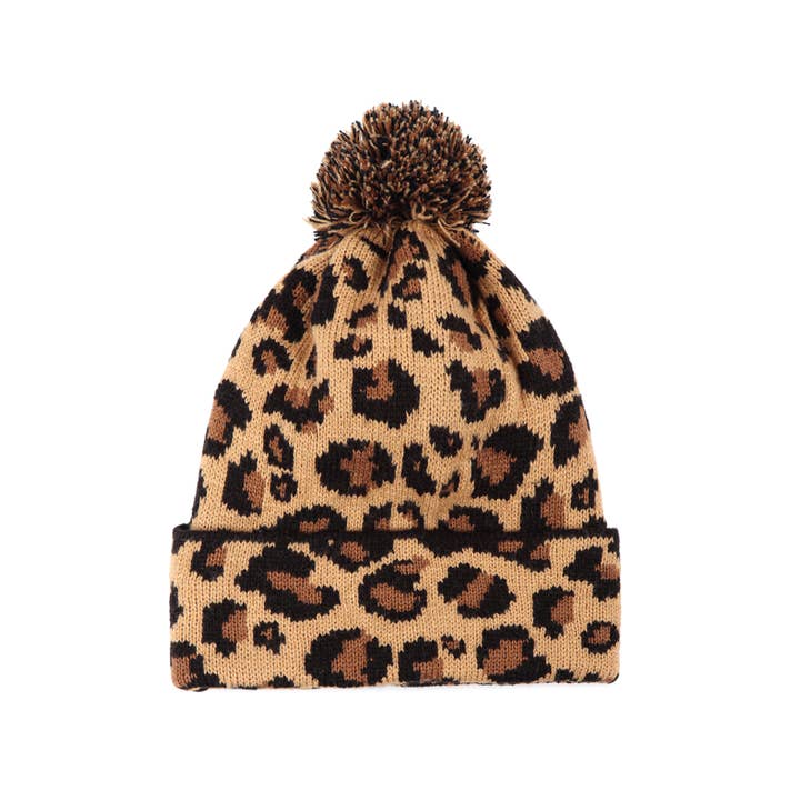 Leopard Knitted Pompom Beanie and other Purchase Wholesale leopard beanie. Free Returns & Net 60 Terms on Faire trending on Faire.