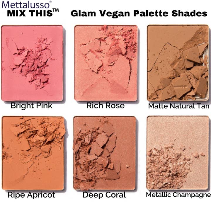 Mettalusso MIX THIS Vegan Color Powder Palette for wholesale by Mettalusso Inc