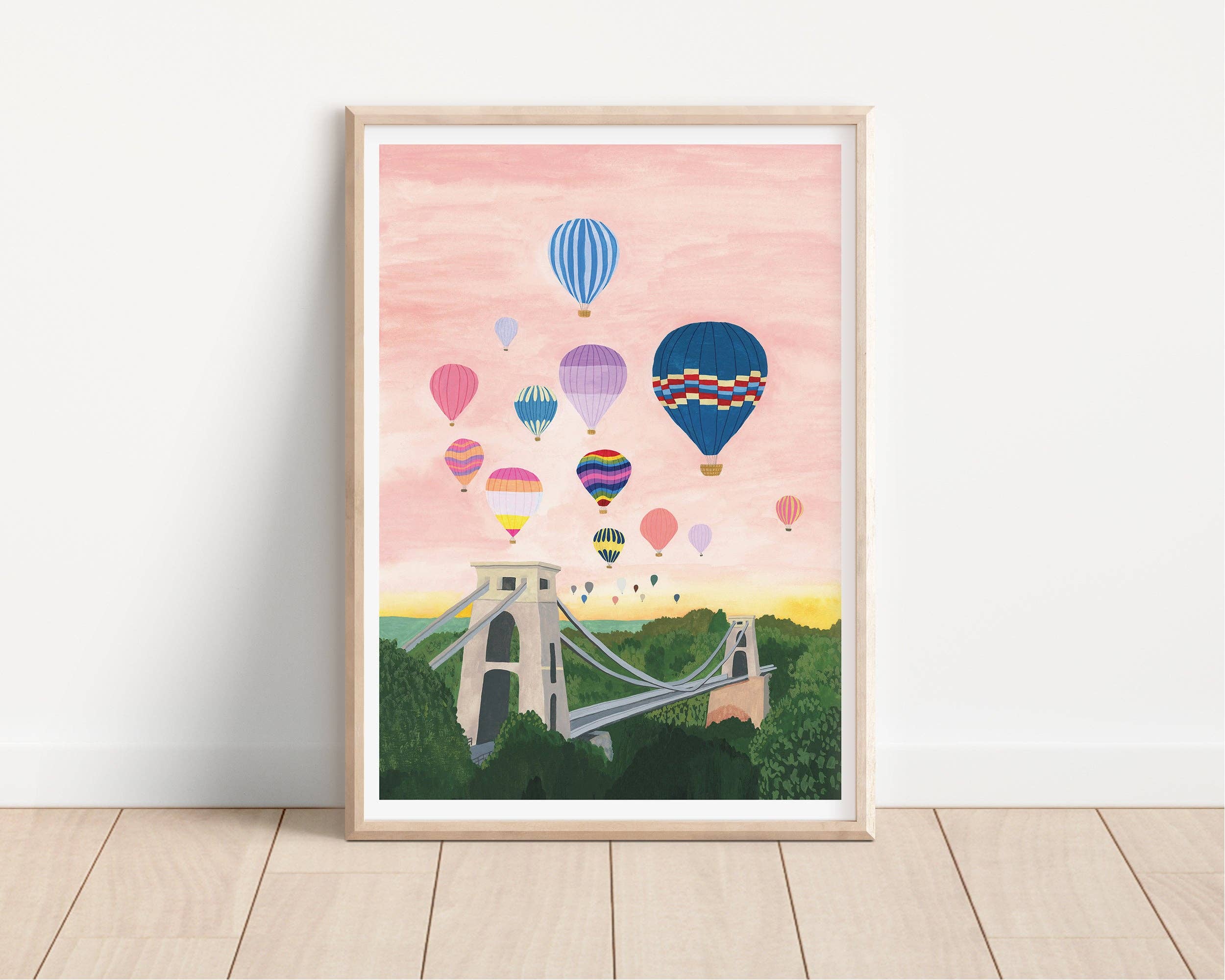 Sarah Frances - Wholesale Art Print - Balloons Over Bristol Art Print0