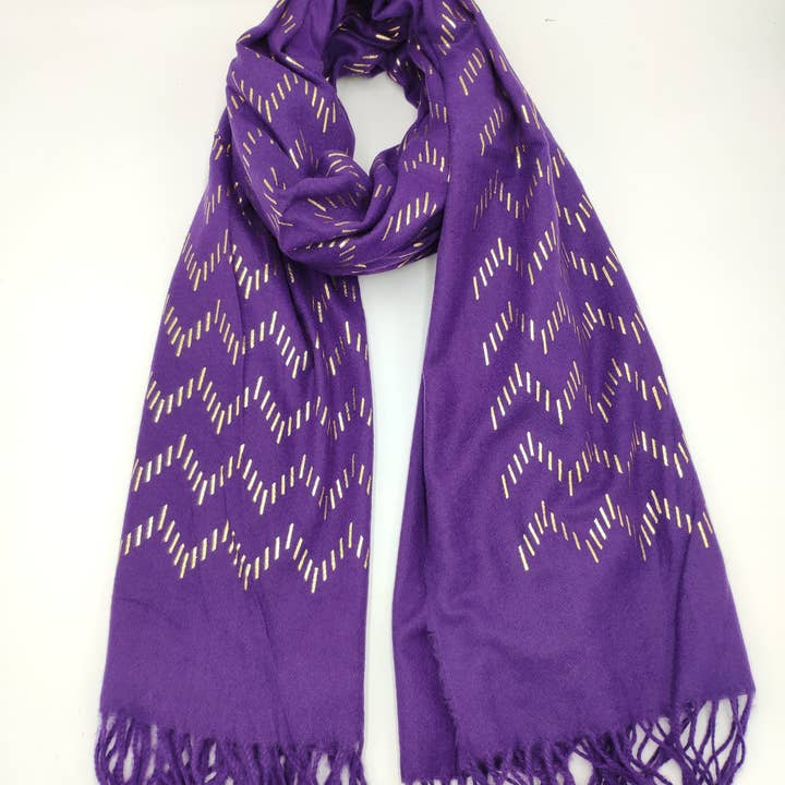 Charmant - Wholesale Scarf - Women's - Zigzag printed scarf5