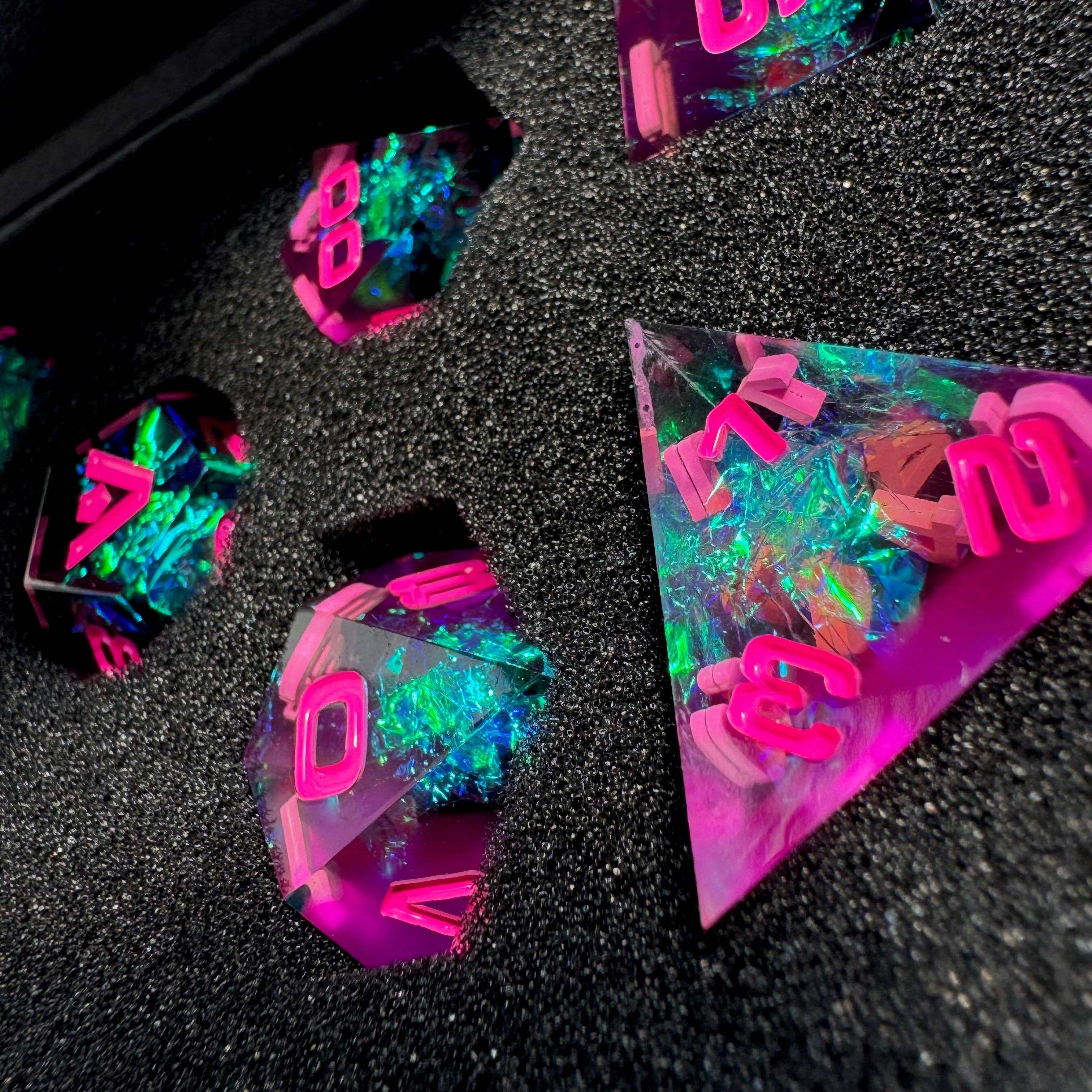 Aether Objects - Wholesale Dice - Spellwave 7-Piece Resin Dice Set4