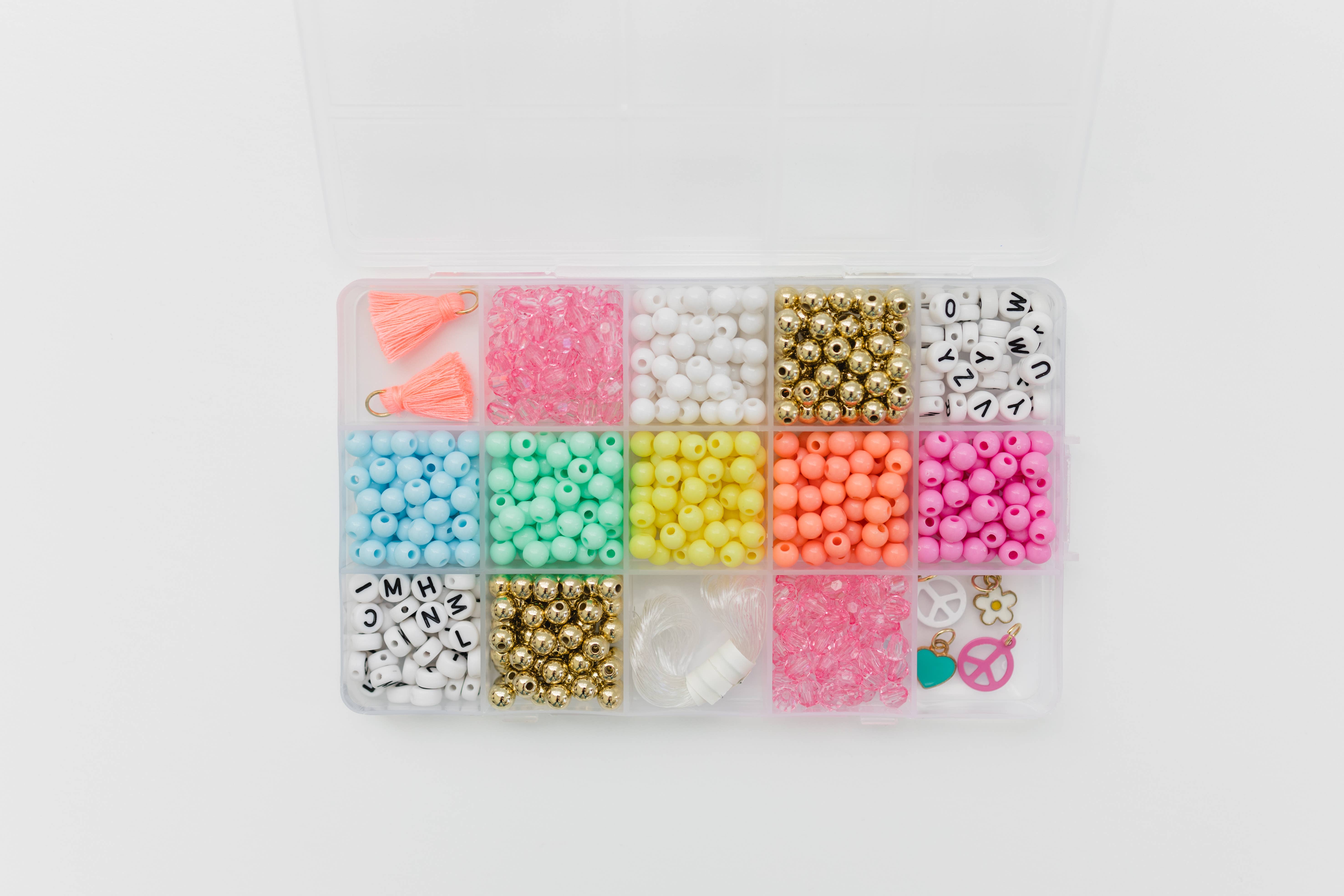 Stacked Sweetly - Wholesale DIY Jewelry - Kids - Groovy Goals DIY Stretchy Bracelet Craft Kit10