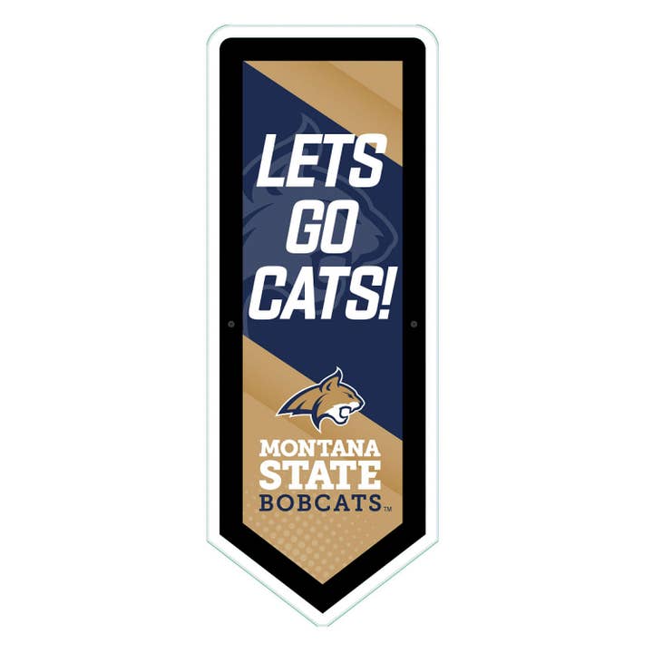 LED Wall Decor, Pennant, Montana State University for wholesale by Evergreen Enterprises