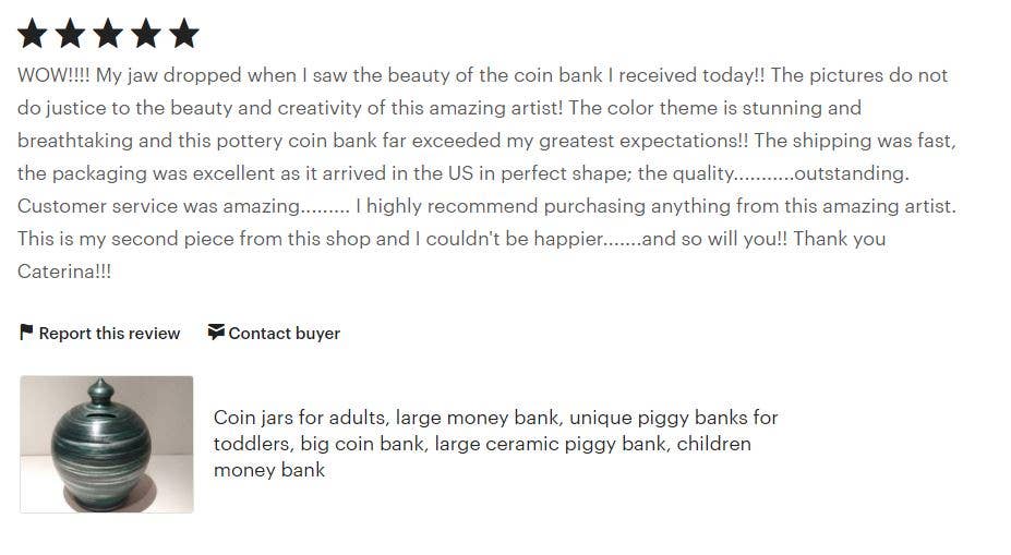 Caterina - Wholesale Money/Piggy Bank - Caterina Money Pot, Pottery Piggy Bank, Coin Bank, Money box10