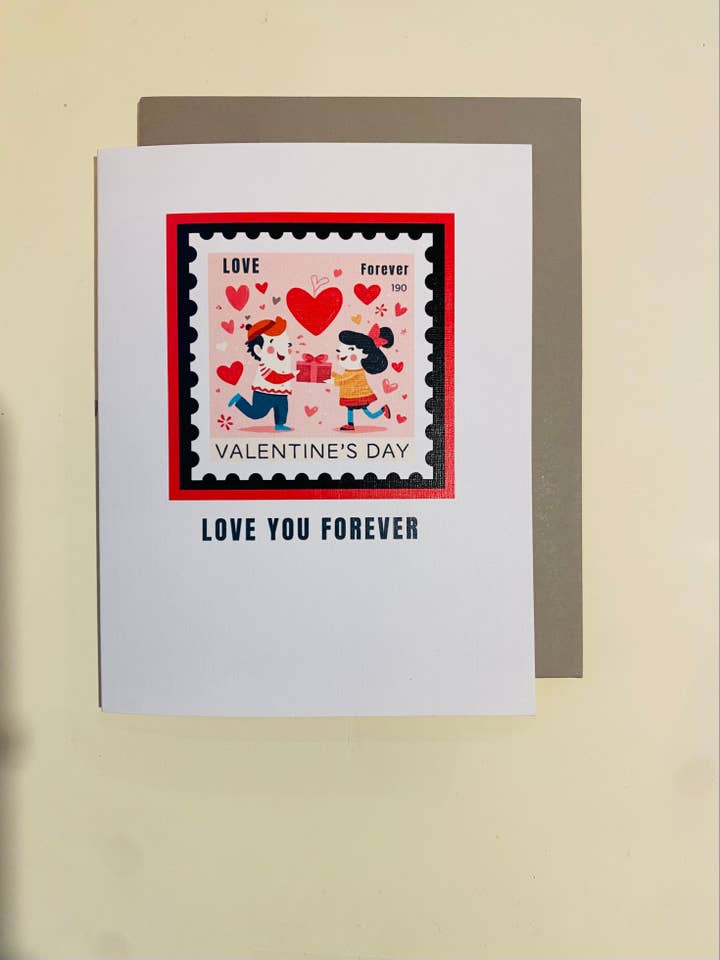 Timbre Valentine Forever pour la vente par Just Jubilant LLC