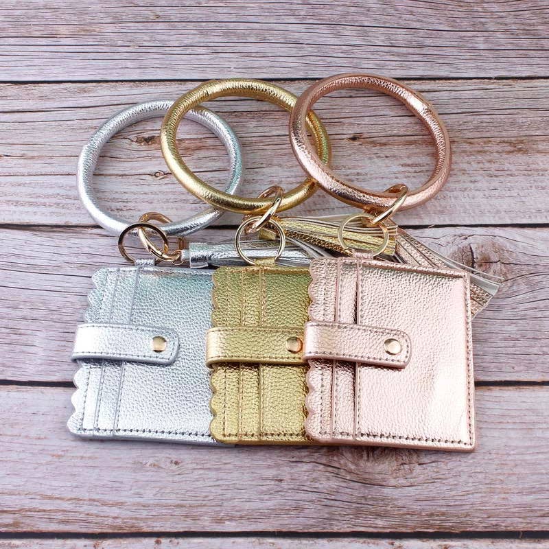 MiMi Wholesale - Wholesale Wallet - Women's - BB139x115 Solid Color Bangle/Key-Chain/Wallet w/ ID Window15