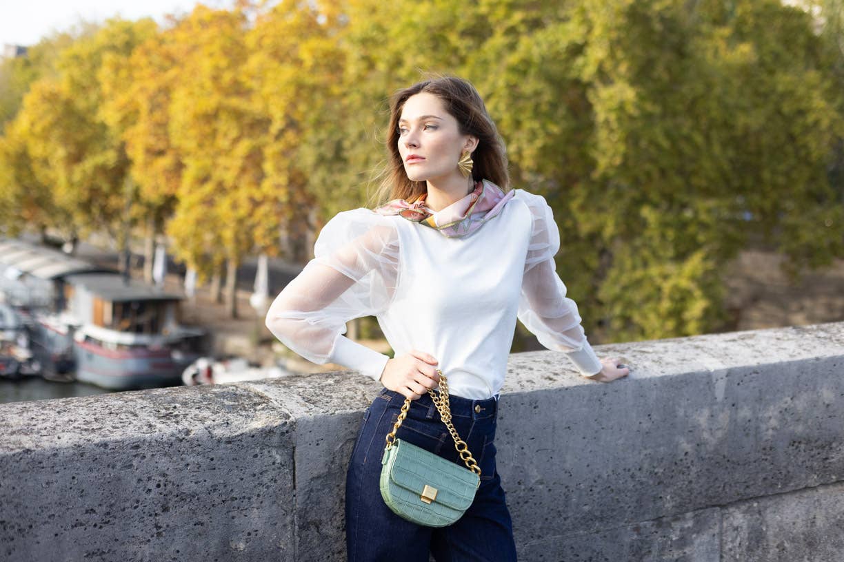 PÖ&ME – Großhandel Messenger Bag – Damen – Wie eine Wolke Croco20