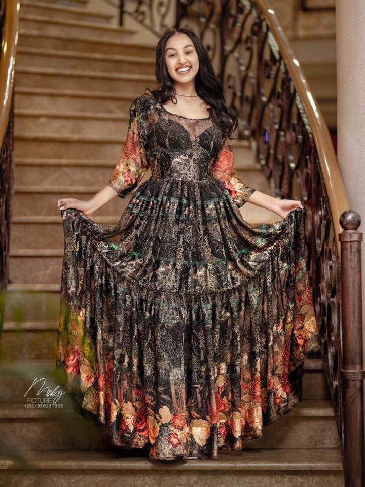 Netela compleet met chiffon voor wholesale door Brhan