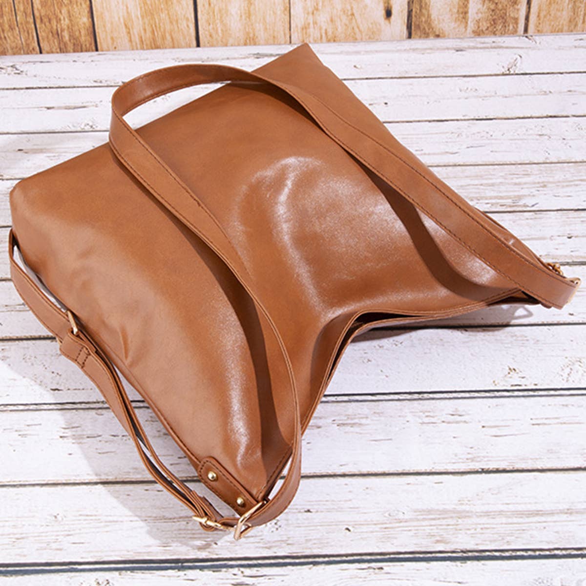 BROWN RETRO PU HANDBAG LEATHER BACKPACK FOR WOMEN_CWAB0563 for wholesale on Faire10