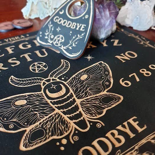 Yiska Designs - Wholesale Spirit Board - Moth Spirit Board & Planchette Set2