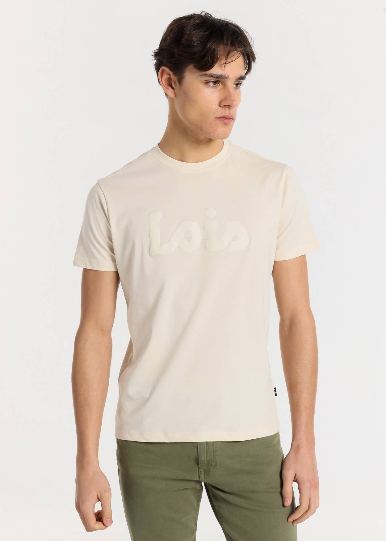 PAUSANT SHOP ONLINE - Wholesale Screen Printed T-Shirt - Men's - LOIS JEANS - Short sleeve t-shirt with the Lois Puff logo0