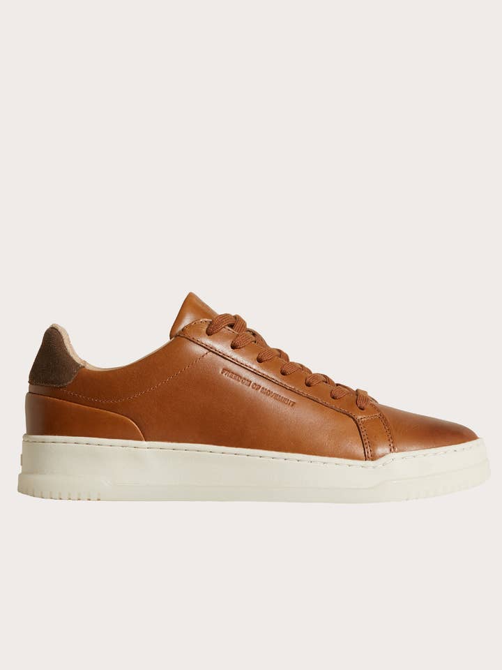 FOM 100 Leather Trainers - Tan for wholesale by Freedom of Movement (SA) Ltd