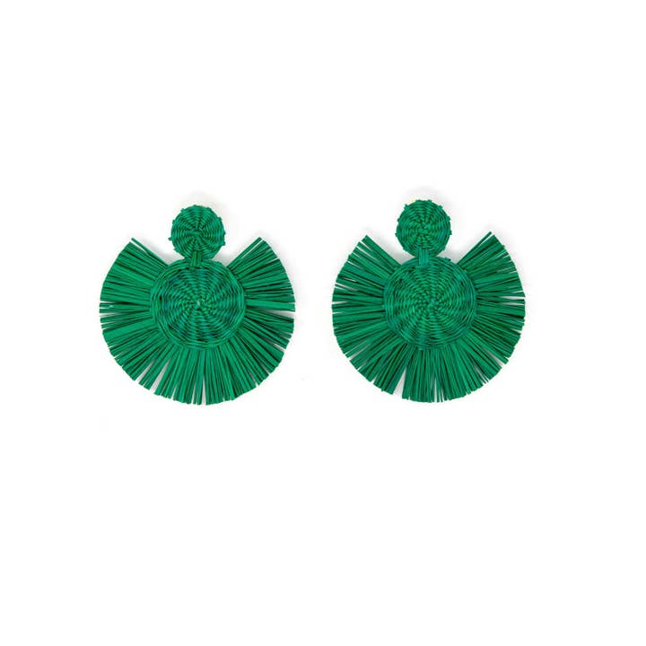 Modafleur - Wholesale Dangle Earrings - THE RAFFIA FAN6