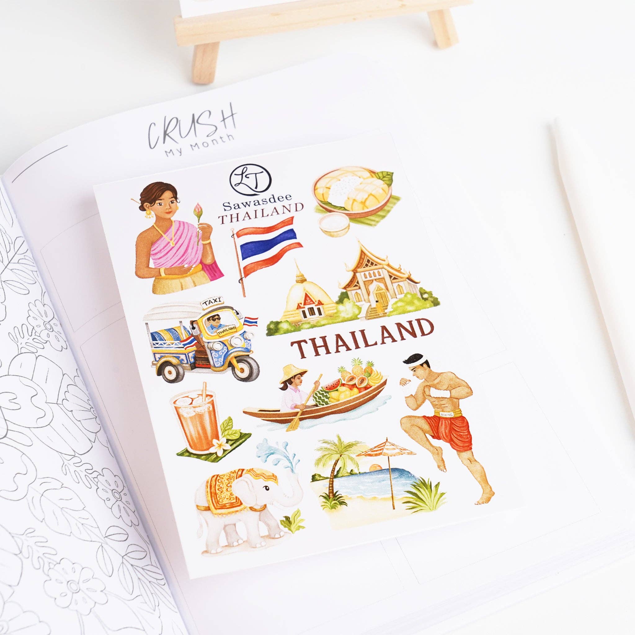 Lettoon - Vendita all'ingrosso Adesivo - Foglio di adesivi - Sawasdee Thailand3