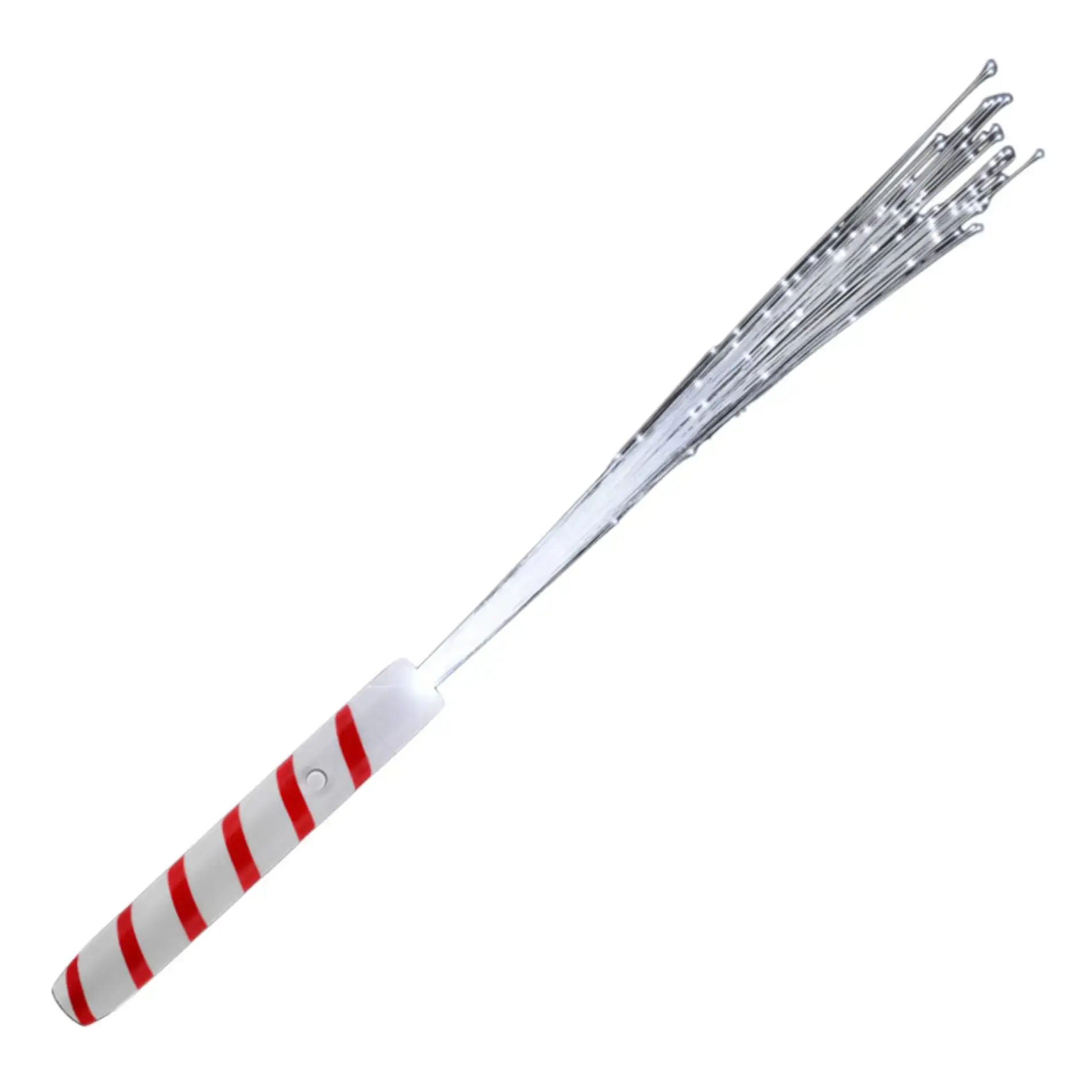 Blinkee.com, LLC - Wholesale Light-Up Toy - Kids & Baby - Candy Cane White Fiber Optic Wand with White LEDs1