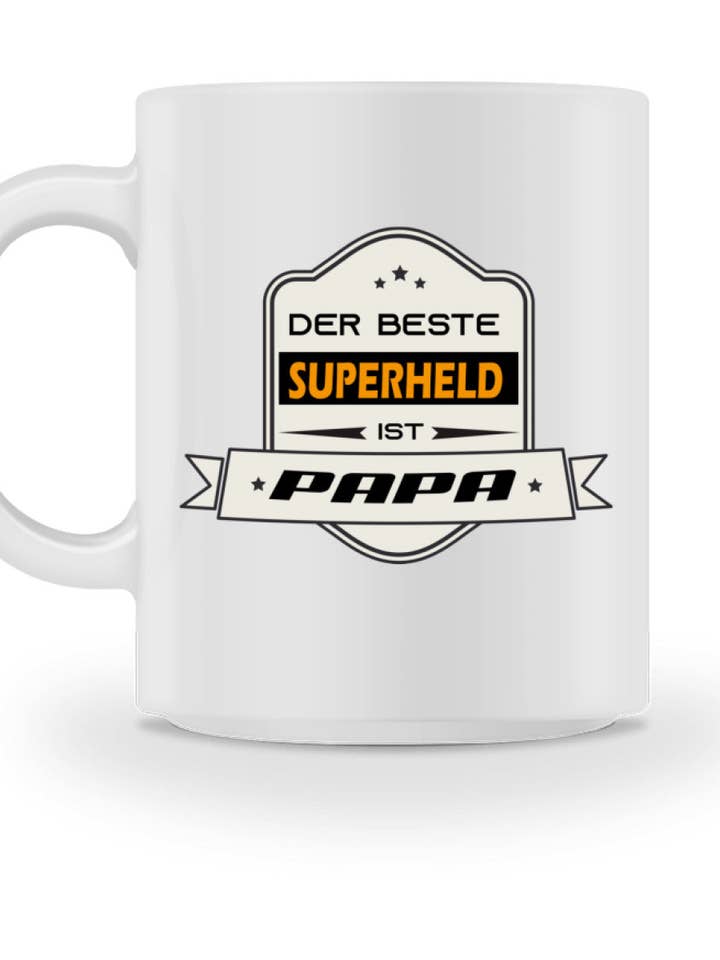 The best superhero is Dad - Mug for wholesale by The Lord of the Kleingarten