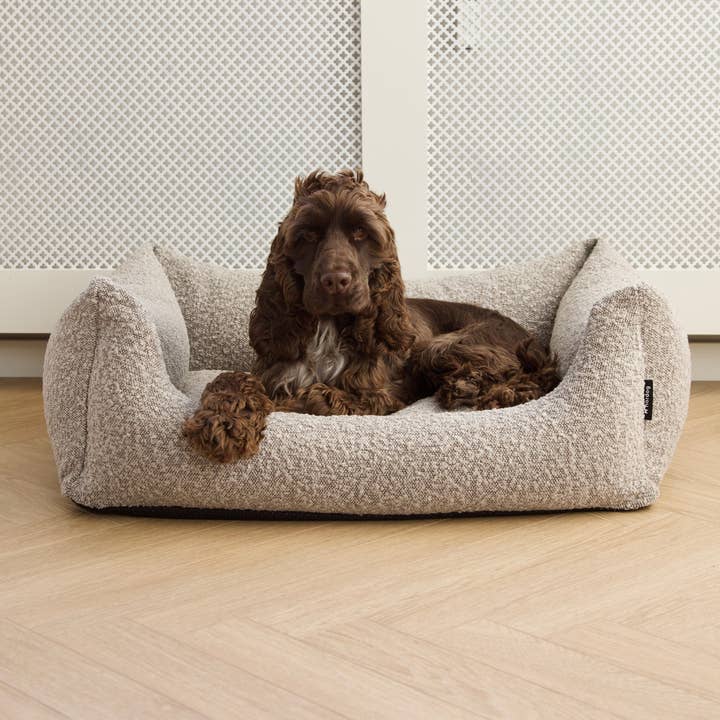 Nordog – Engroshandel Seng - Hund – BILLY Bouclé Hundeseng Taupe6