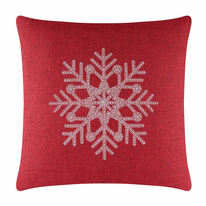 Sparkles Home - Wholesale Throw/Decorative Pillow - Rhinestone Snowflake Pillow57