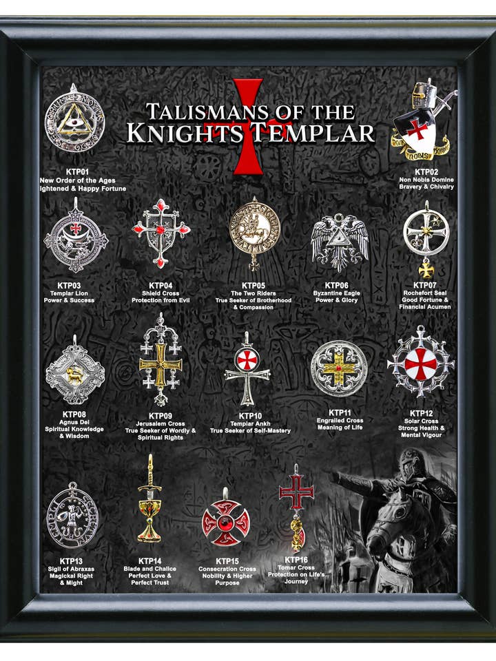 KNIGHTS TEMPLAR TALISMANS Starter Set with Display for wholesale by Starlinks Gifts