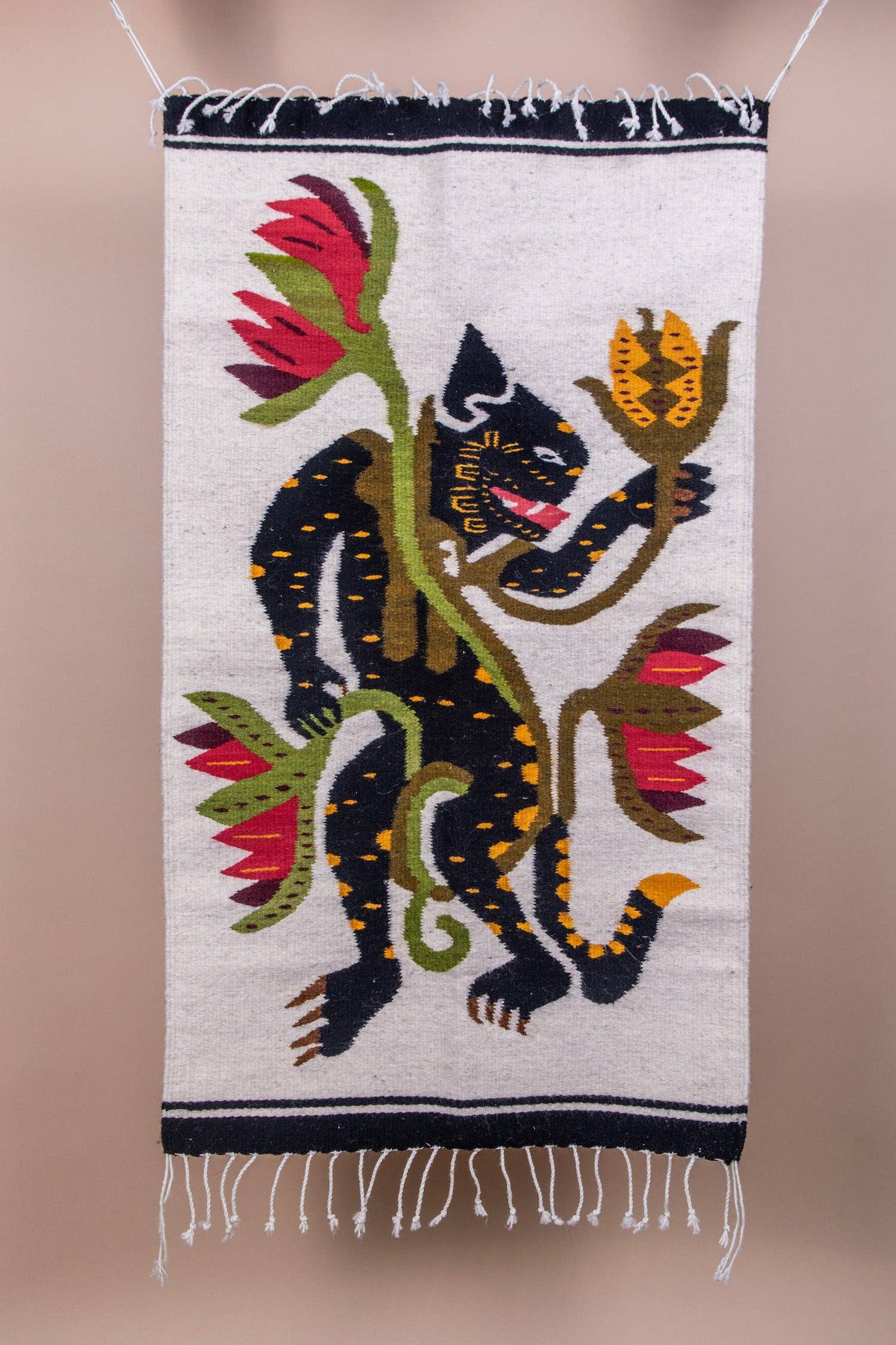 Molave - Vente Tapisserie/textile - Jugar Crème - Tissu oaxaqueño unique6