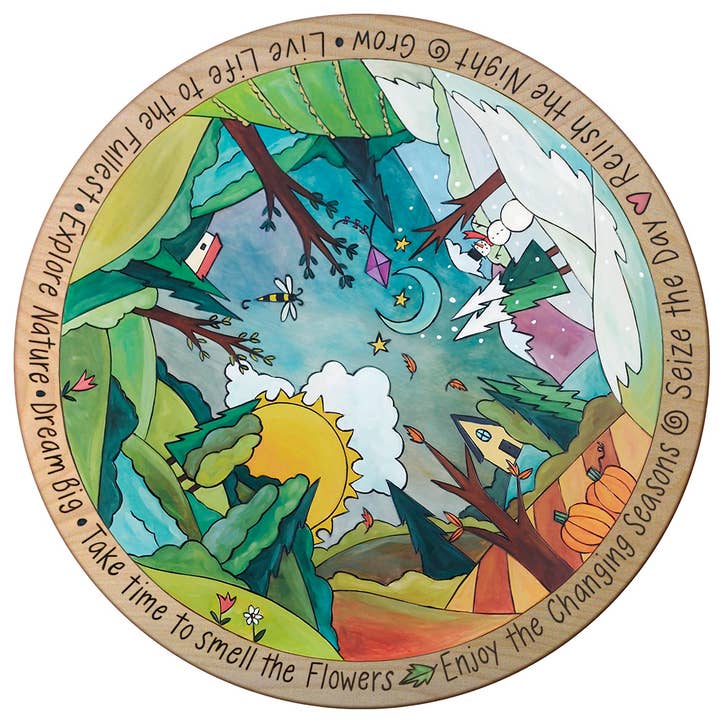 "Around the World in 365 Days" Lazy Susan for wholesale by Sticks