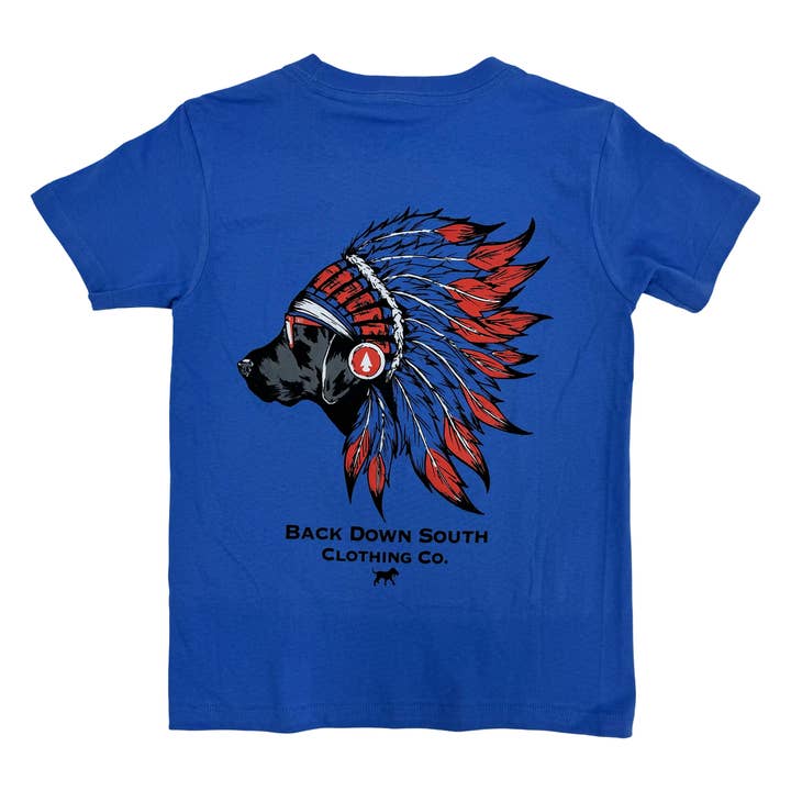 Chief 2.0 - Hyper Blue SS (UNGDOM) för wholesale av Back Down South Clothing