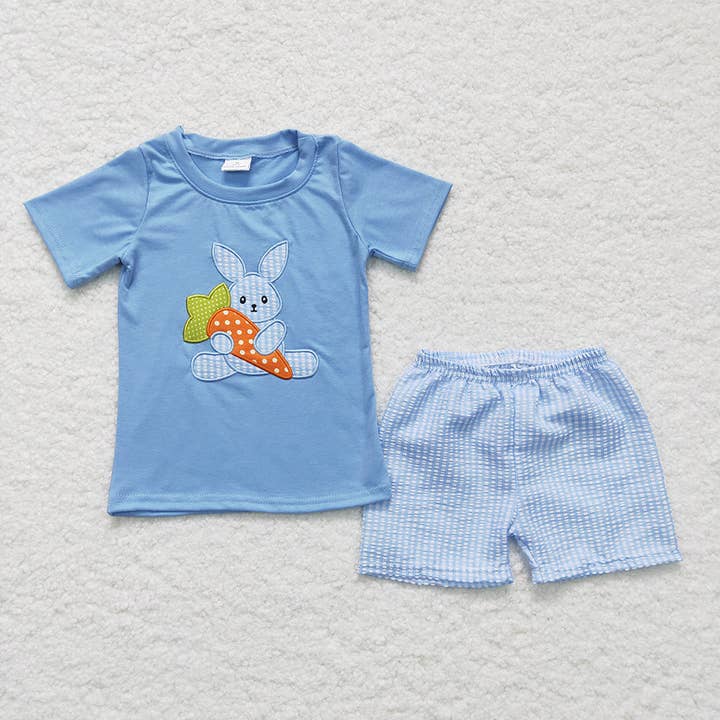 Baby Boys Easter rabbit shorts sets clothes sets for wholesale by Aier Wholesale