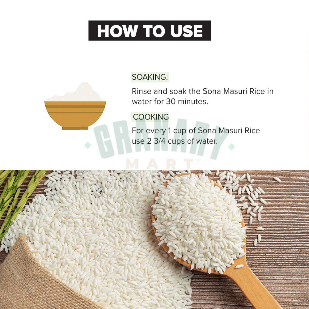 Granary Mart - Wholesale Rice - SONA MASURI RICE3