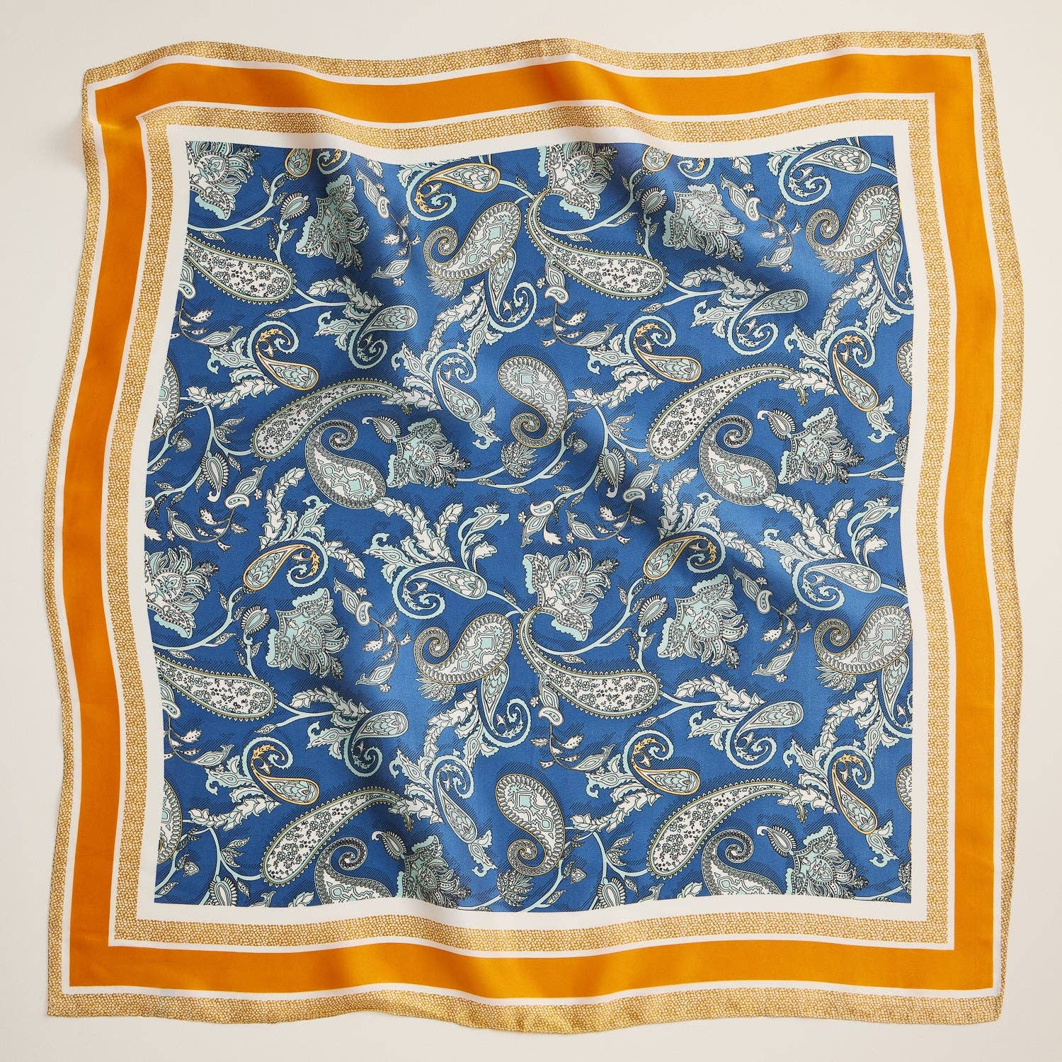 Frem - Wholesale Scarf - Women's - Retro Paisley Silk-Feel Square Scarf for Timeless Look2
