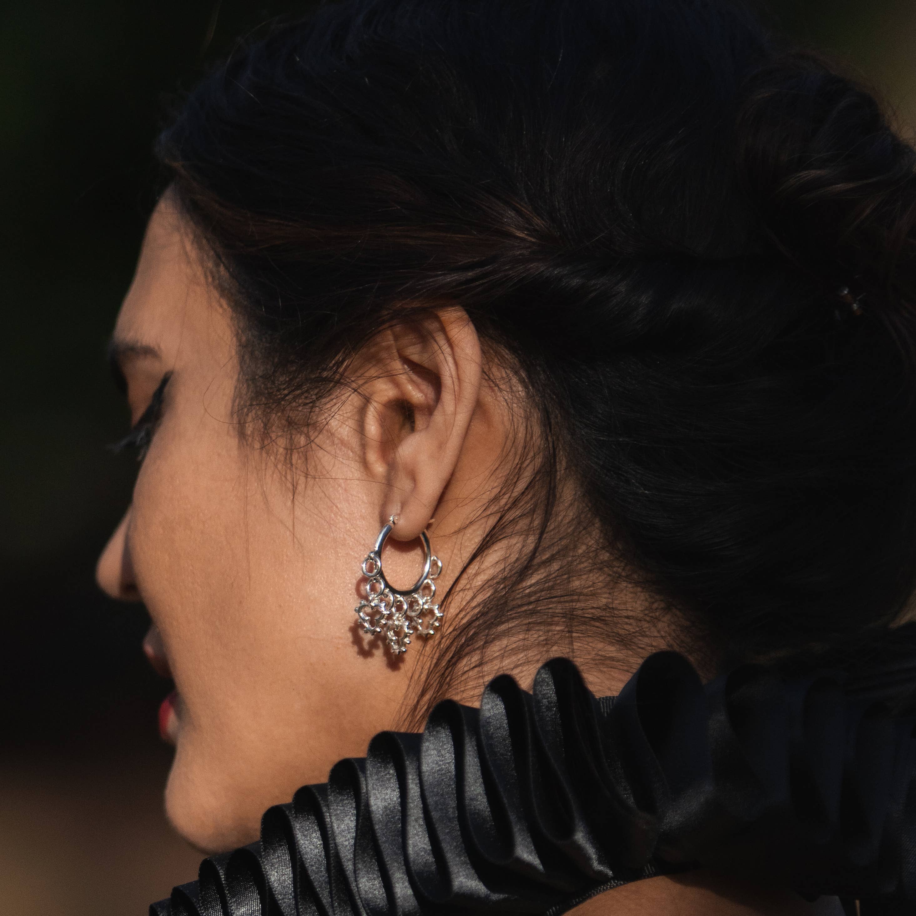 Aveta Studio - Wholesale Hoop Earrings - Dreamweaver's Tale Hoops In SterlIng Silver1