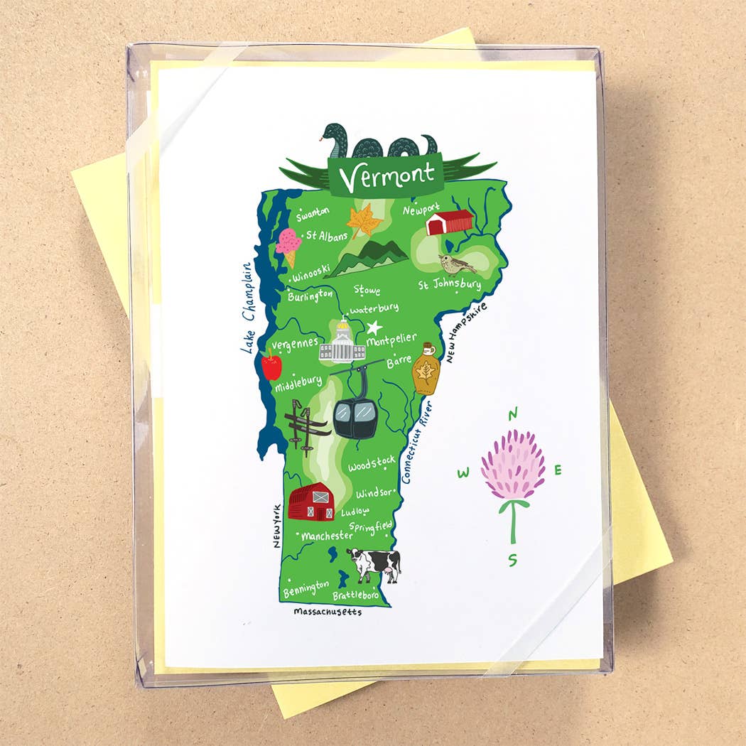 Allport Editions - Wholesale Briefpapier/indexkaartenset - Hallo USA Boxed Card-serie - ALLE 50 STATEN HIER!44