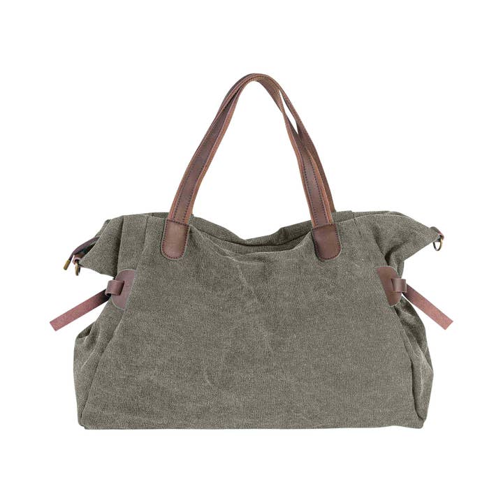 ZEDE PARIS - Wholesale Weekender Bag - Women's - SAINT-LAZARE - Weekend travel sports bag in canvas and leather12