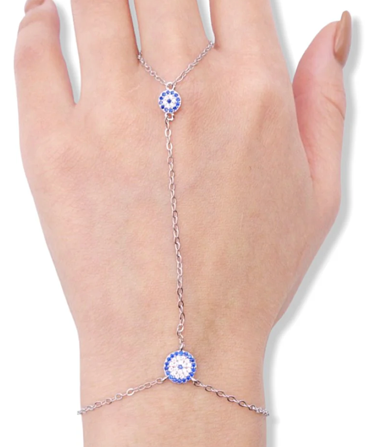 HoopLa – Großhandel Armband mit Charms/Anhängern – Evil Eye Handkette Armband5