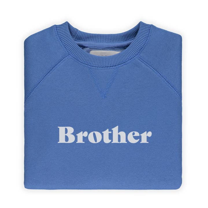 Bob & Blossom Ltd - Wholesale Sweatshirt - Kids - Sailor Blue 'BROTHER' Sweatshirt0
