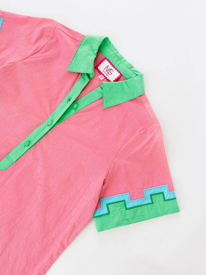 Pink Drink Colorblock Mary Maxi Dress for wholesale on Faire8